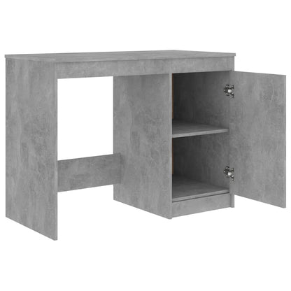 Desk Concrete Grey 100x50x76 cm Engineered Wood