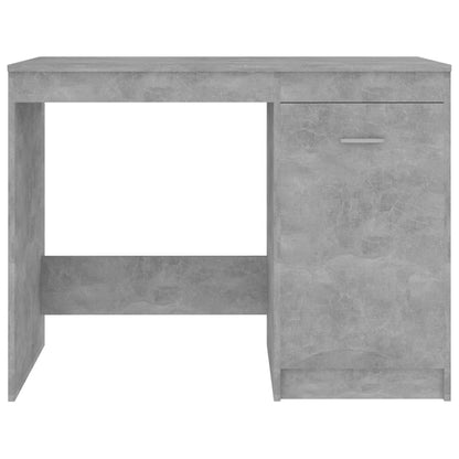 Desk Concrete Grey 100x50x76 cm Engineered Wood