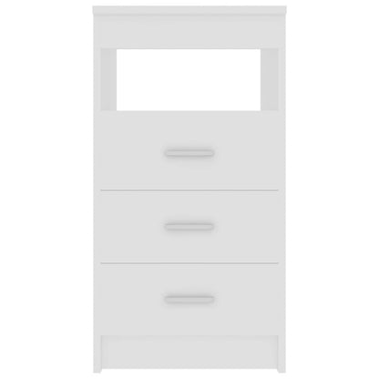 Drawer Cabinet White 40x50x76 cm Engineered Wood