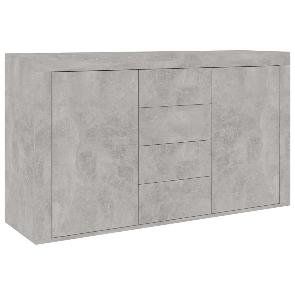 Sideboard Concrete Grey 120x36x69 cm Engineered Wood