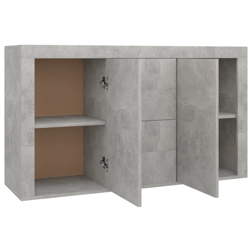 Sideboard Concrete Grey 120x36x69 cm Engineered Wood