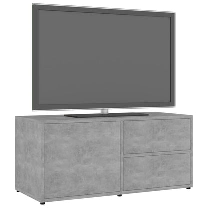 TV Cabinet Concrete Grey 80x34x36 cm Engineered Wood