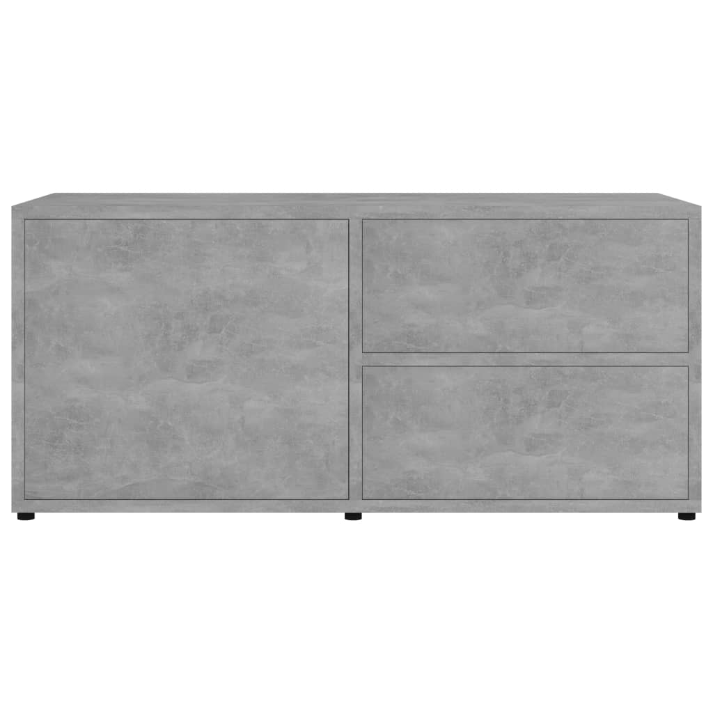 TV Cabinet Concrete Grey 80x34x36 cm Engineered Wood