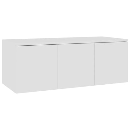 TV Cabinet White 80x34x30 cm Engineered Wood