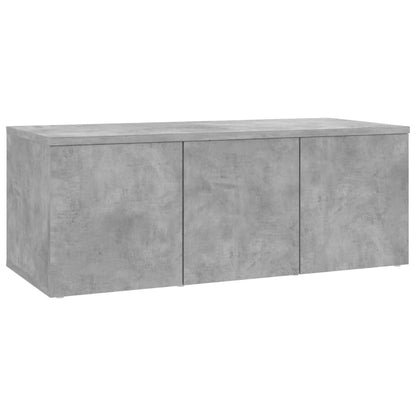 TV Cabinet Concrete Grey 80x34x30 cm Engineered Wood