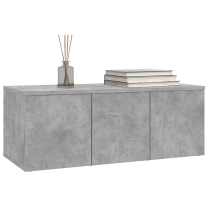 TV Cabinet Concrete Grey 80x34x30 cm Engineered Wood