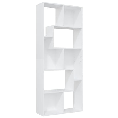 Book Cabinet White 67x24x161 cm Engineered Wood