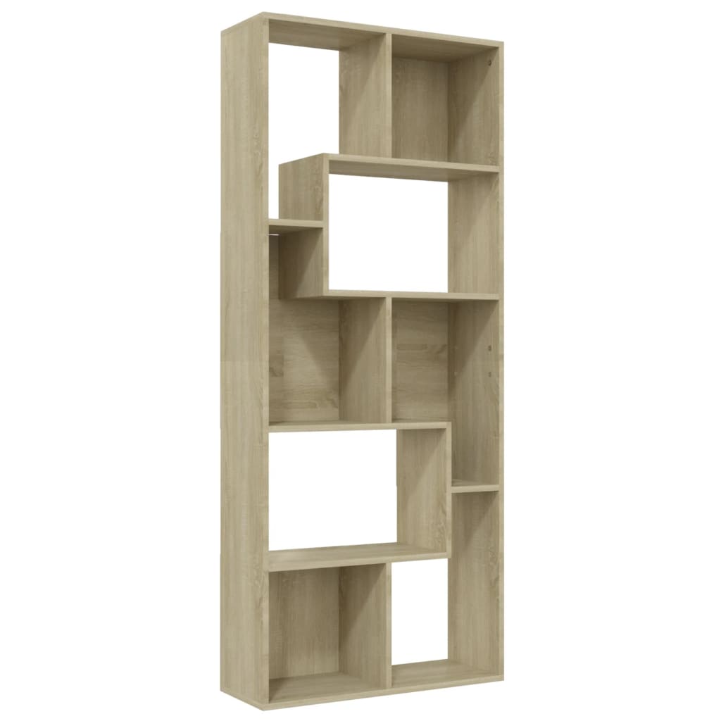 Book Cabinet Sonoma Oak 67x24x161 cm Engineered Wood