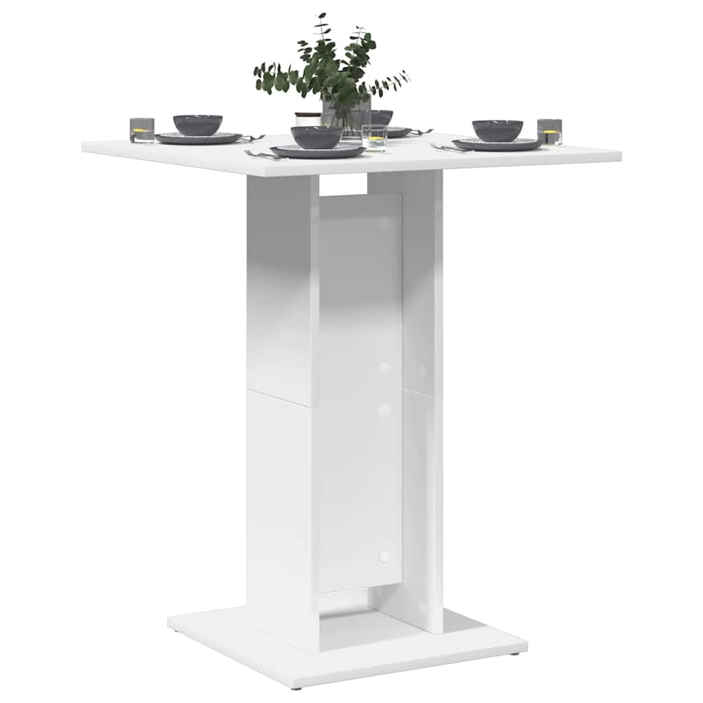 Bistro Table White 60x60x75 cm Engineered Wood