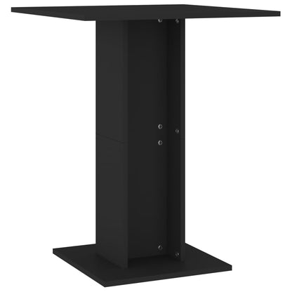 Bistro Table Black 60x60x75 cm Engineered Wood