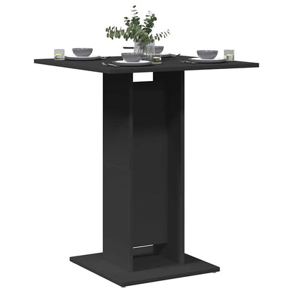 Bistro Table Black 60x60x75 cm Engineered Wood