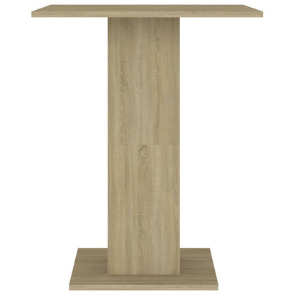 Bistro Table Sonoma Oak 60x60x75 cm Engineered Wood