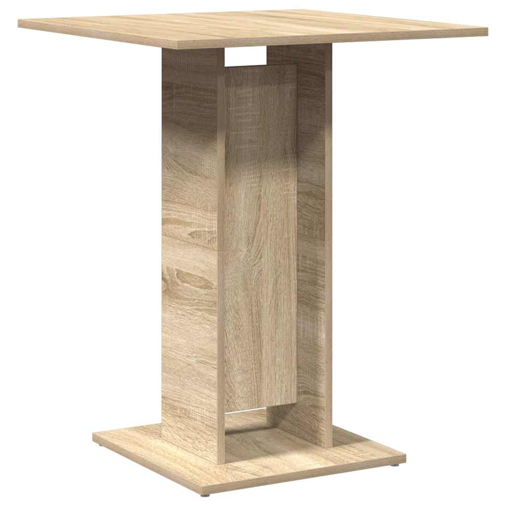 Bistro Table Sonoma Oak 60x60x75 cm Engineered Wood