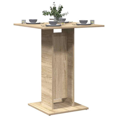 Bistro Table Sonoma Oak 60x60x75 cm Engineered Wood