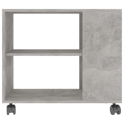 Side Table Concrete Grey 70x35x55 cm Engineered Wood