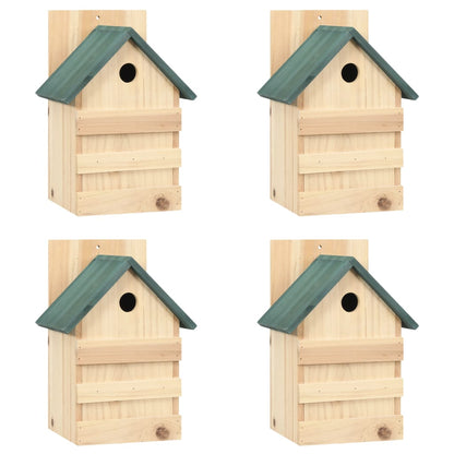 Bird Houses 4 pcs 23x19x33 cm Firwood