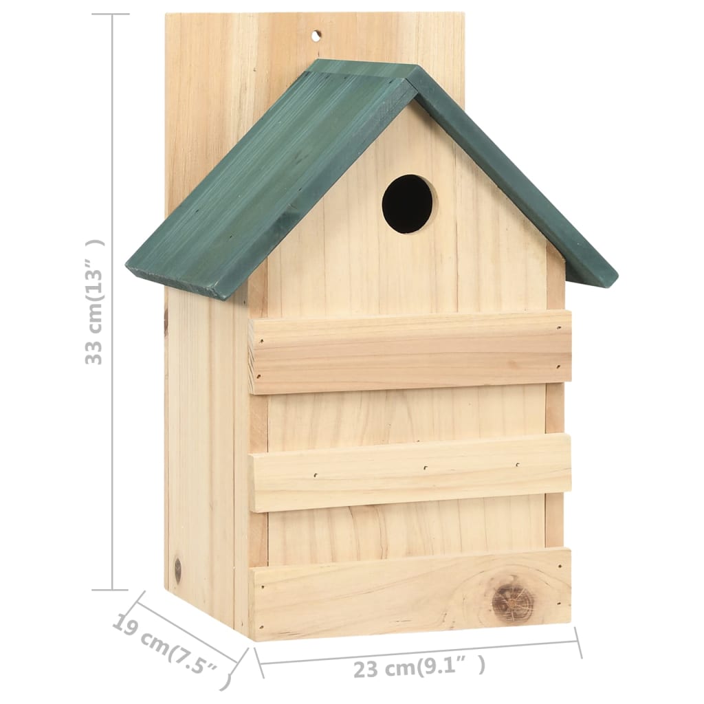 Bird Houses 4 pcs 23x19x33 cm Firwood