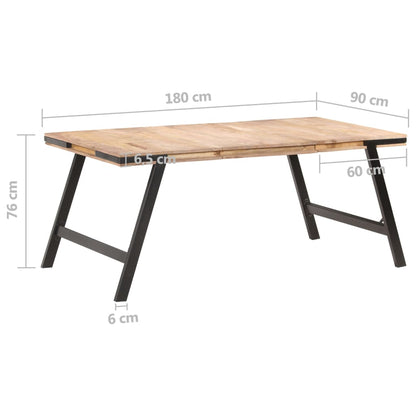 Dining Table 180x90x76 cm Solid Mango Wood