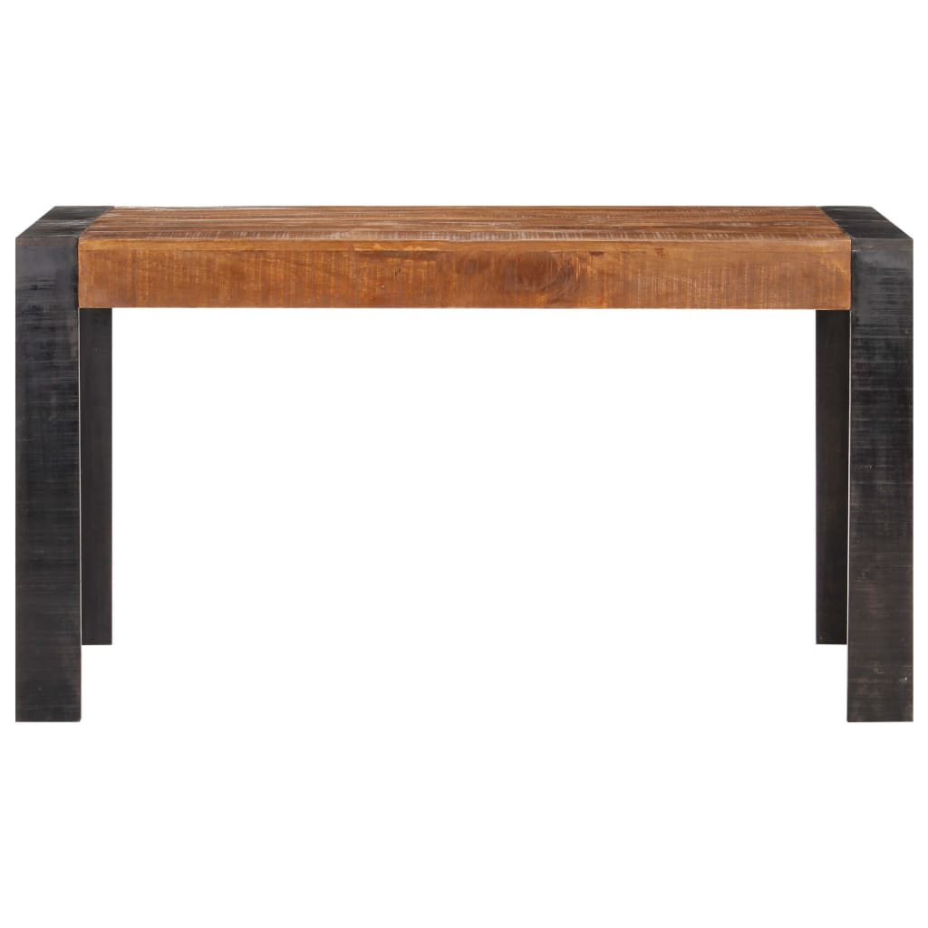 Dining Table 140x70x76 cm Solid Rough Mango Wood