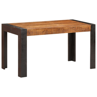 Dining Table 140x70x76 cm Solid Rough Mango Wood