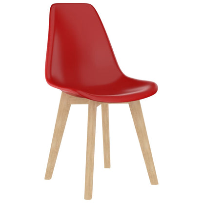 Dining Chairs 2 pcs Red Plastic