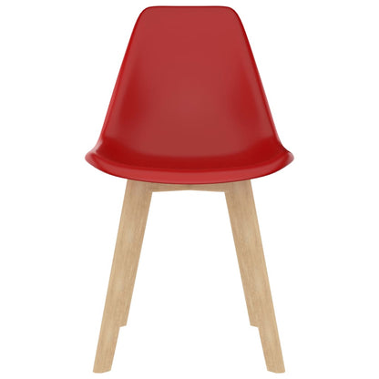 Dining Chairs 2 pcs Red Plastic