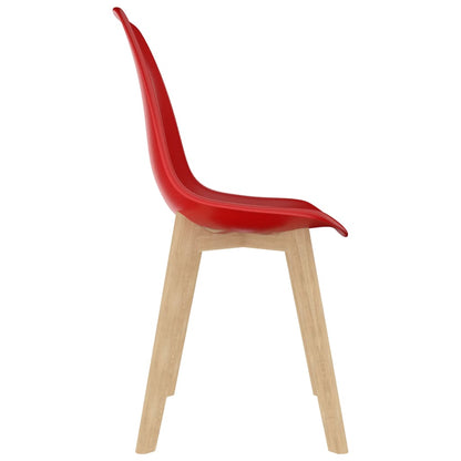 Dining Chairs 2 pcs Red Plastic