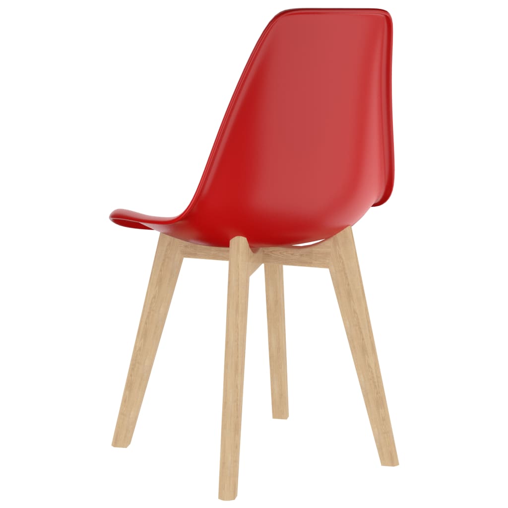 Dining Chairs 2 pcs Red Plastic