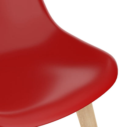 Dining Chairs 2 pcs Red Plastic