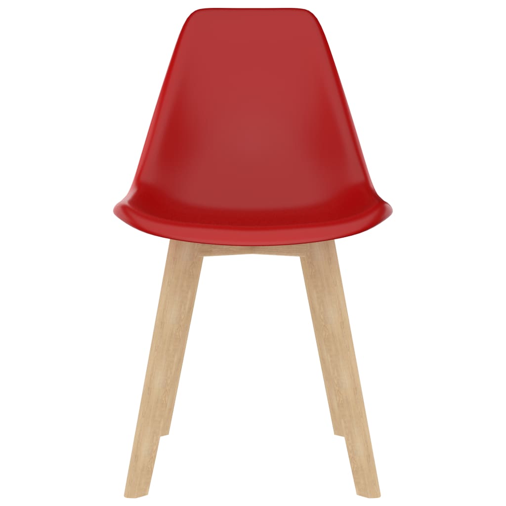 Dining Chairs 4 pcs Red Plastic