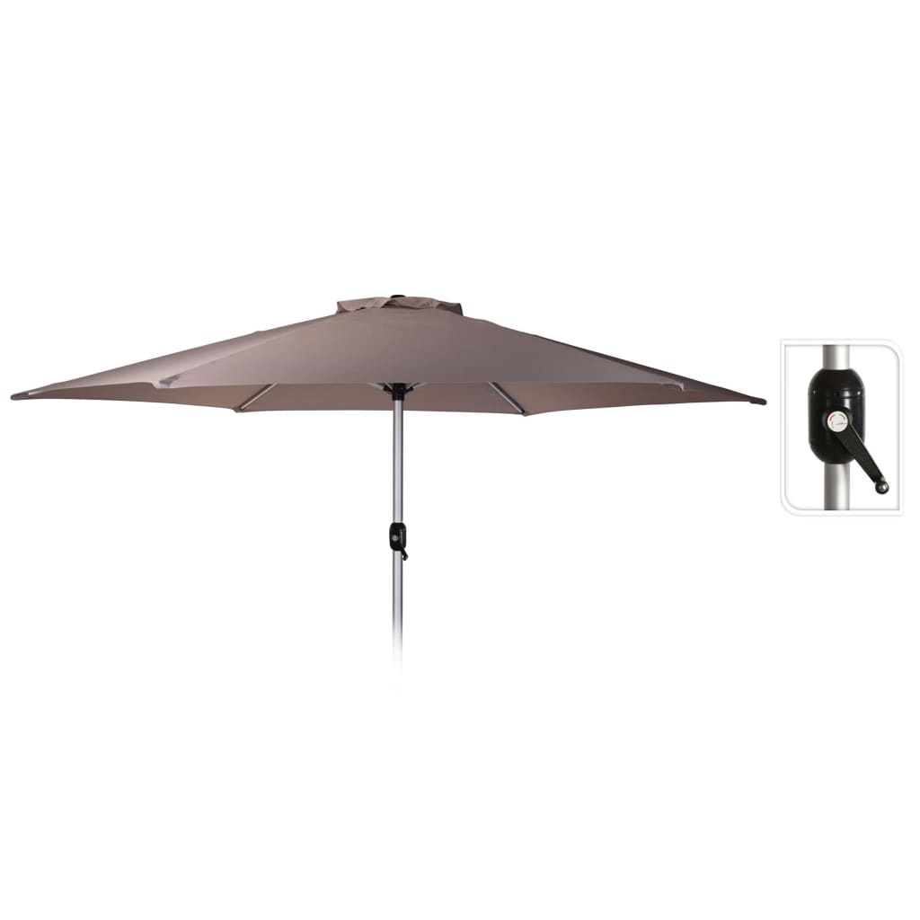 ProGarden Garden Parasol Monica 270 cm Light Grey