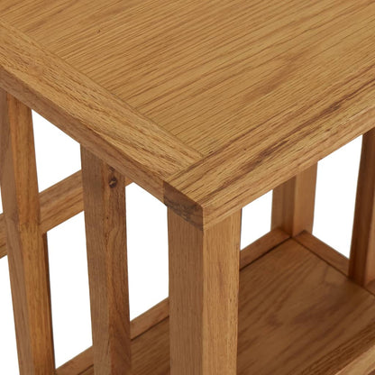 Magazine Table 45x35x55 cm Solid Oak Wood