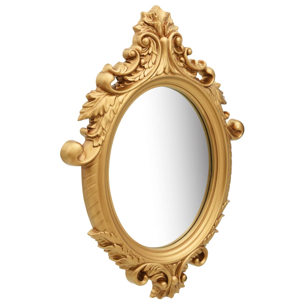 Wall Mirror Castle Style 56x76 cm Gold