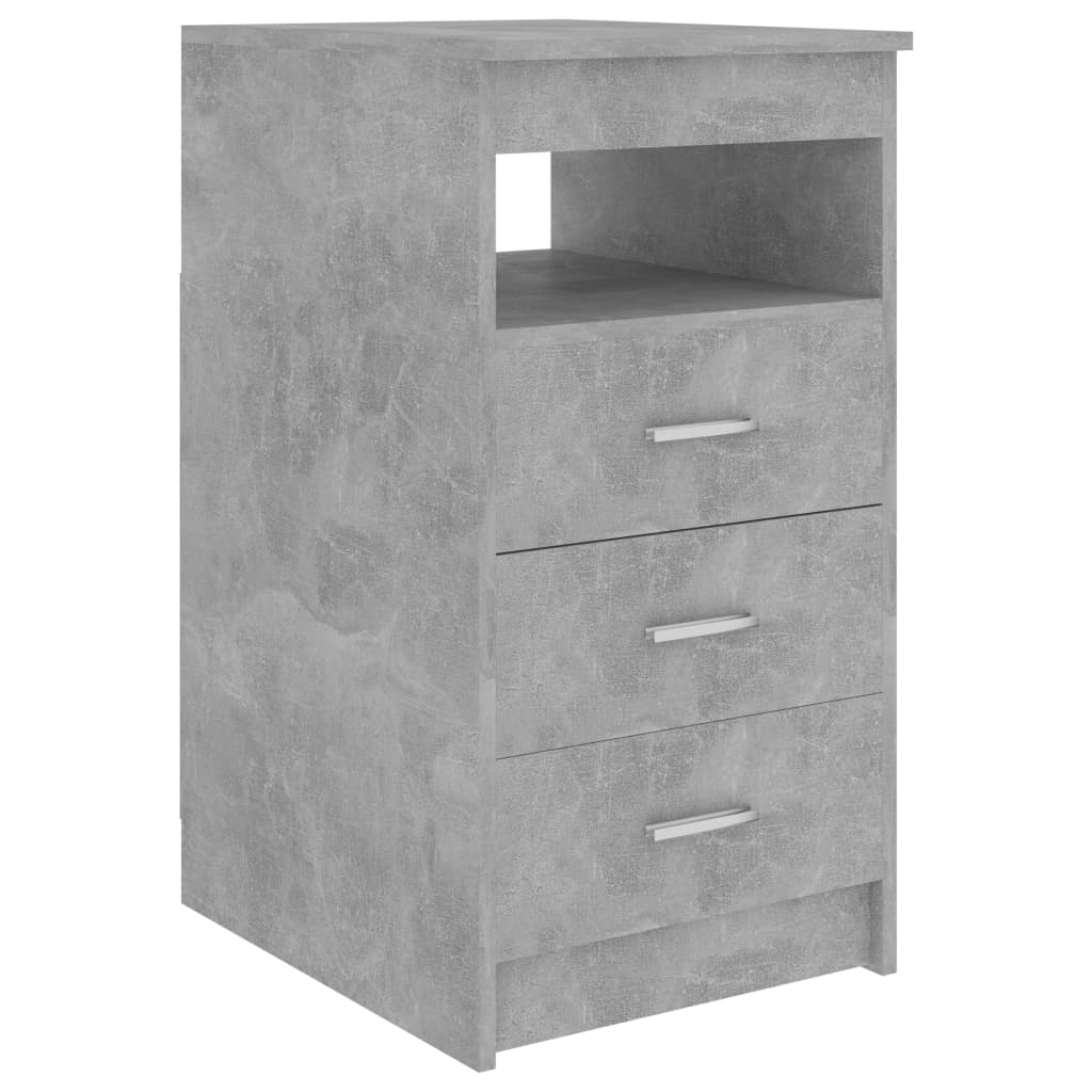 Desk Concrete Grey 140x50x76 cm Engineered Wood