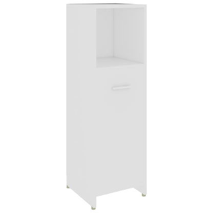 Bathroom Cabinet White 30x30x95 cm Engineered Wood