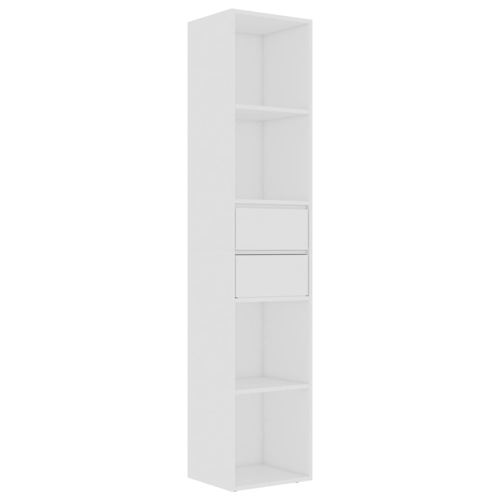 Book Cabinet White 36x30x171 cm Engineered Wood