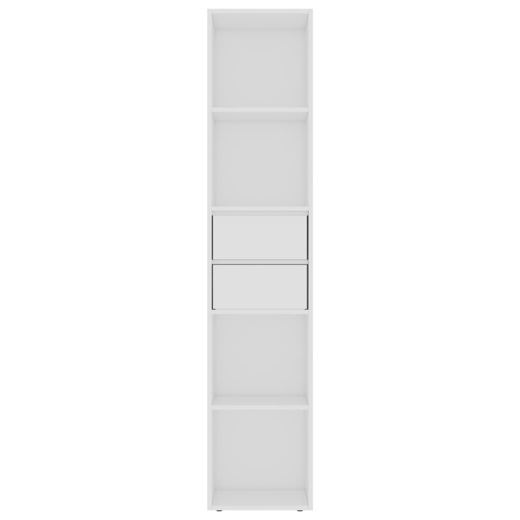 Book Cabinet White 36x30x171 cm Engineered Wood