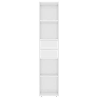 Book Cabinet High Gloss White 36x30x171 cm Engineered Wood