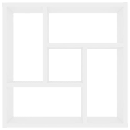 Wall Shelf White 45.1x16x45.1 cm Engineered Wood