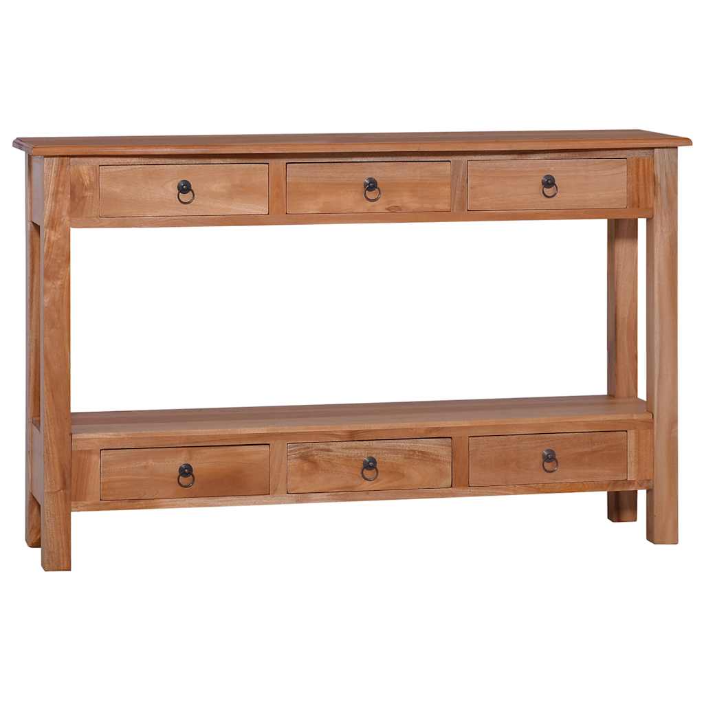 Console Table 120x30x75 cm Solid Mahogany Wood