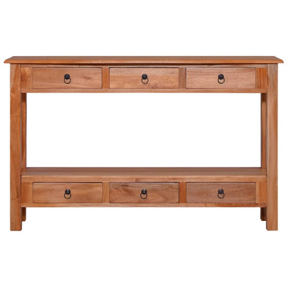 Console Table 120x30x75 cm Solid Mahogany Wood