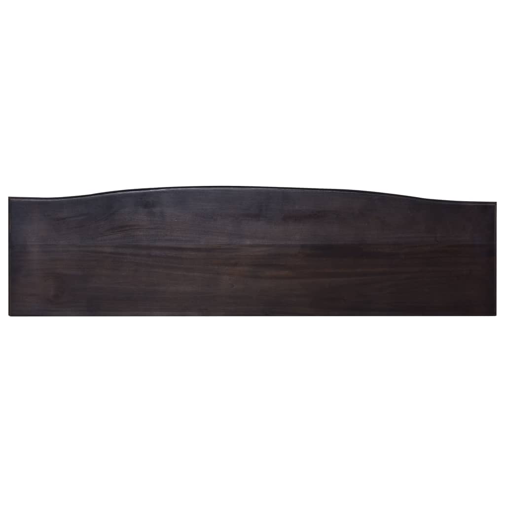 Console Table Light Black Coffee 120x30x75 cm Solid Mahogany Wood