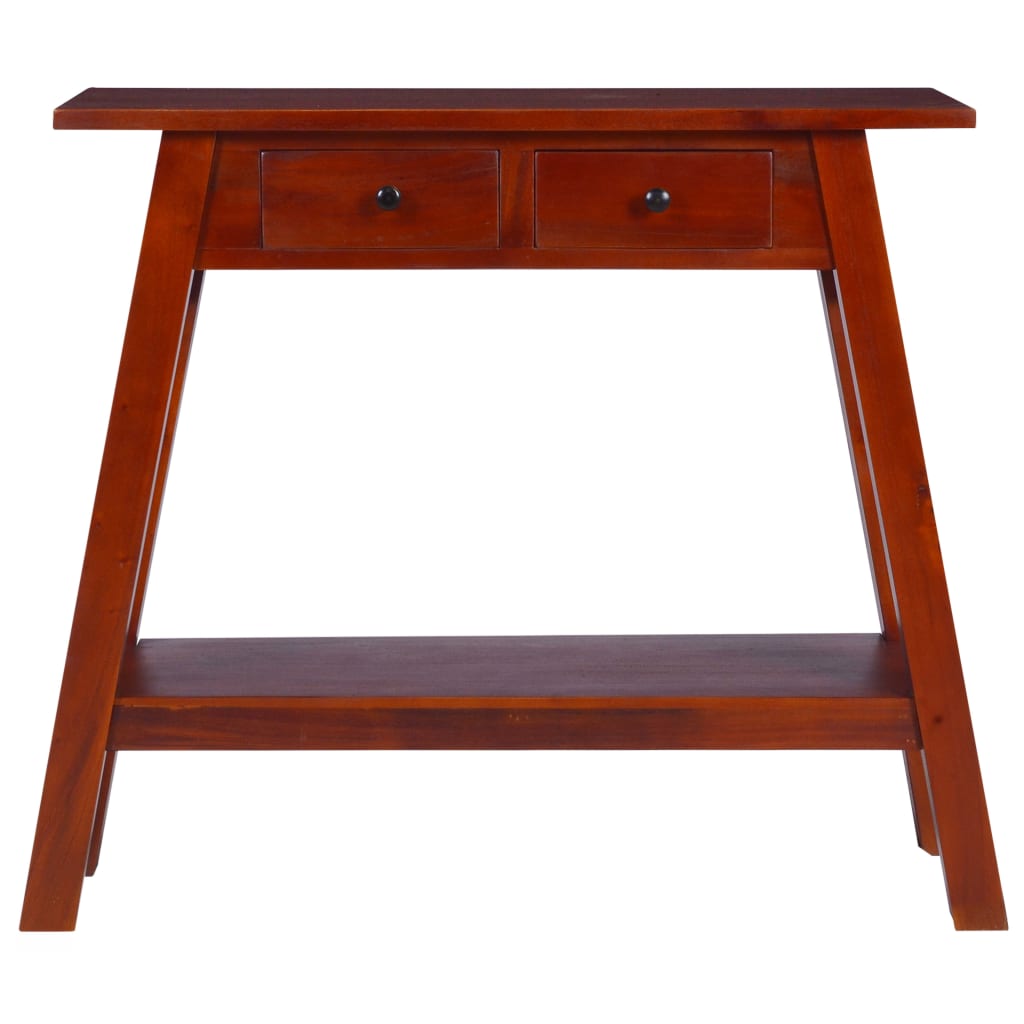 Console Table Classical Brown 90x30x75cm Solid Mahogany Wood