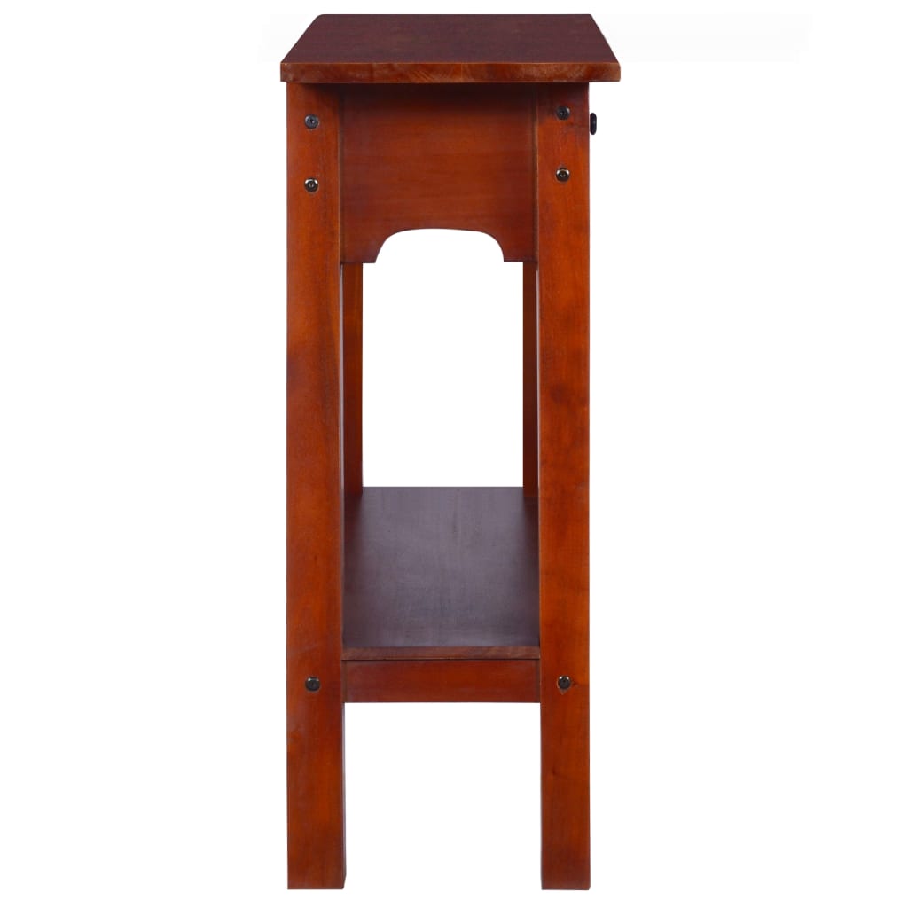 Console Table Classical Brown 90x30x75cm Solid Mahogany Wood