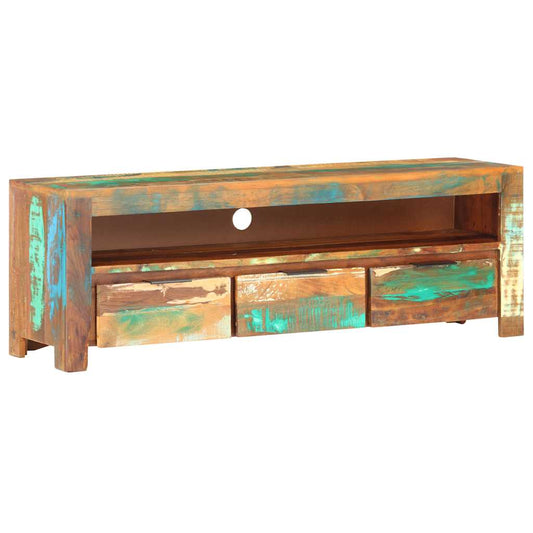 TV Cabinet 119x30x41 cm Solid Reclaimed Wood