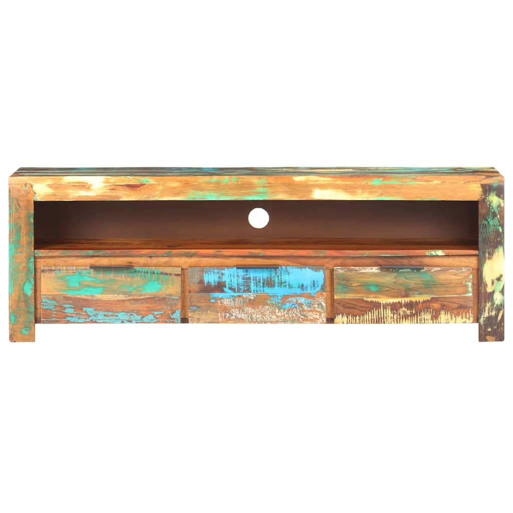 TV Cabinet 119x30x41 cm Solid Reclaimed Wood