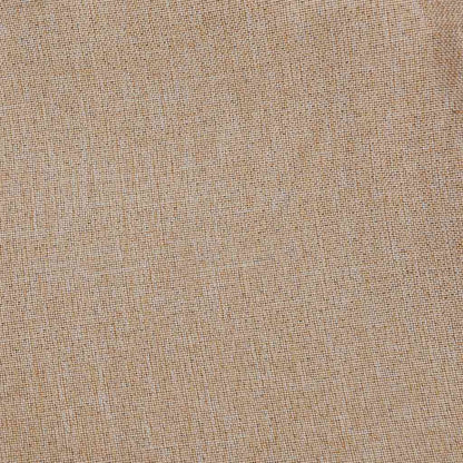 Linen-Look Blackout Curtain with Hooks Beige 290x245 cm