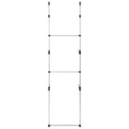 Telescopic Wardrobe System with Rods Aluminium