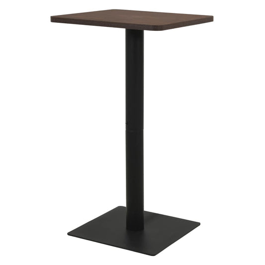 Bistro Table Dark Ash 50x50x107 cm