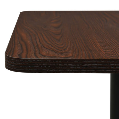 Bistro Table Dark Ash 50x50x107 cm